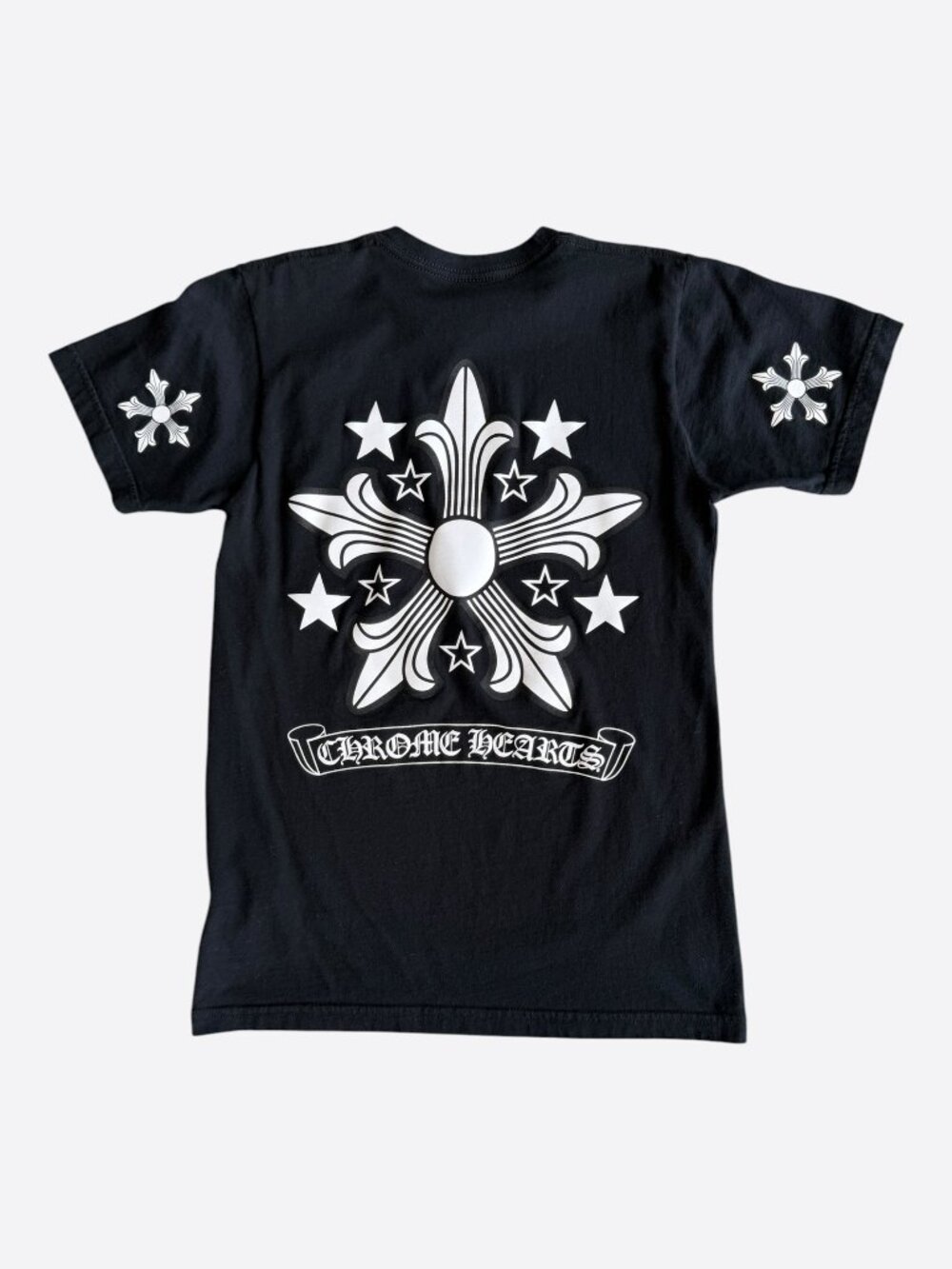 Chrome Hearts Black & White Star Graphic T-Shirt